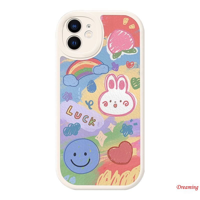 Ốp lưng điện thoại cho Redmi Note 11 11S 10 10S 9S 9 8 7 10C 10A 9C 9A 9T X3 NFC GT M3 Pro 5G 4G Oval Big Eye Soft Phone Case Motif Nice Luck Rainbow