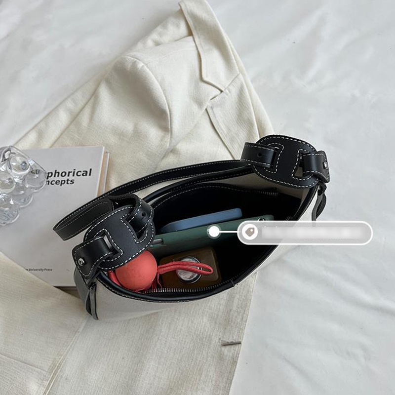 Ielgy Túi bucket Đeo Chéo Phủ Lông Phong Cách retro Thời Trang Nữ