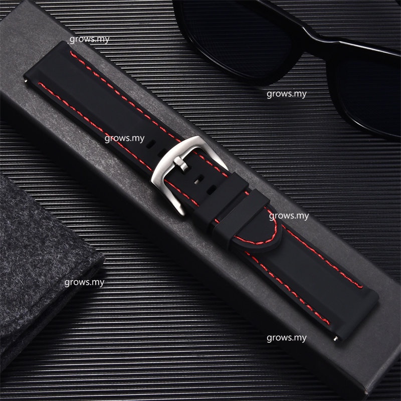 Dây Silicone Thay Thế Cho ĐồNg Hồ Đeo Tay Thông Minh 18mm,20mm,22mm,24mm