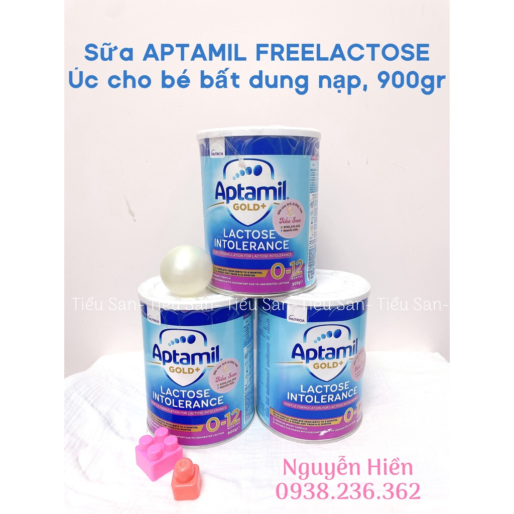 Sữa APTAMIL FREE LACTOSE xuất xứ Úc, cho bé bất dung nạp, 900gr