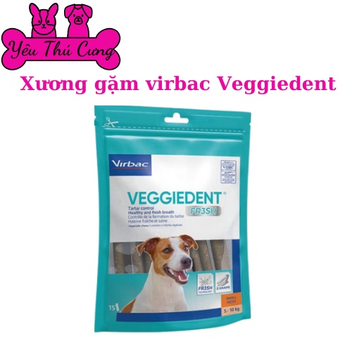 Thanh nhai sạch răng, thơm miệng cho chó VIRBAC VEGGIEDENT FRESH - Yêu thú cưng shop