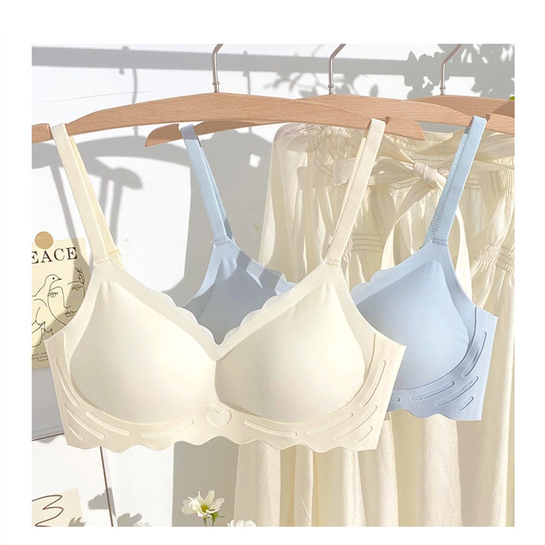Áo Ngực Thể Thao Không Đường May Cài Khóa Sau Lưng Bằng Latex Mềm Mại Thoải Mái Dành Cho Nữ Cỡ S-XL