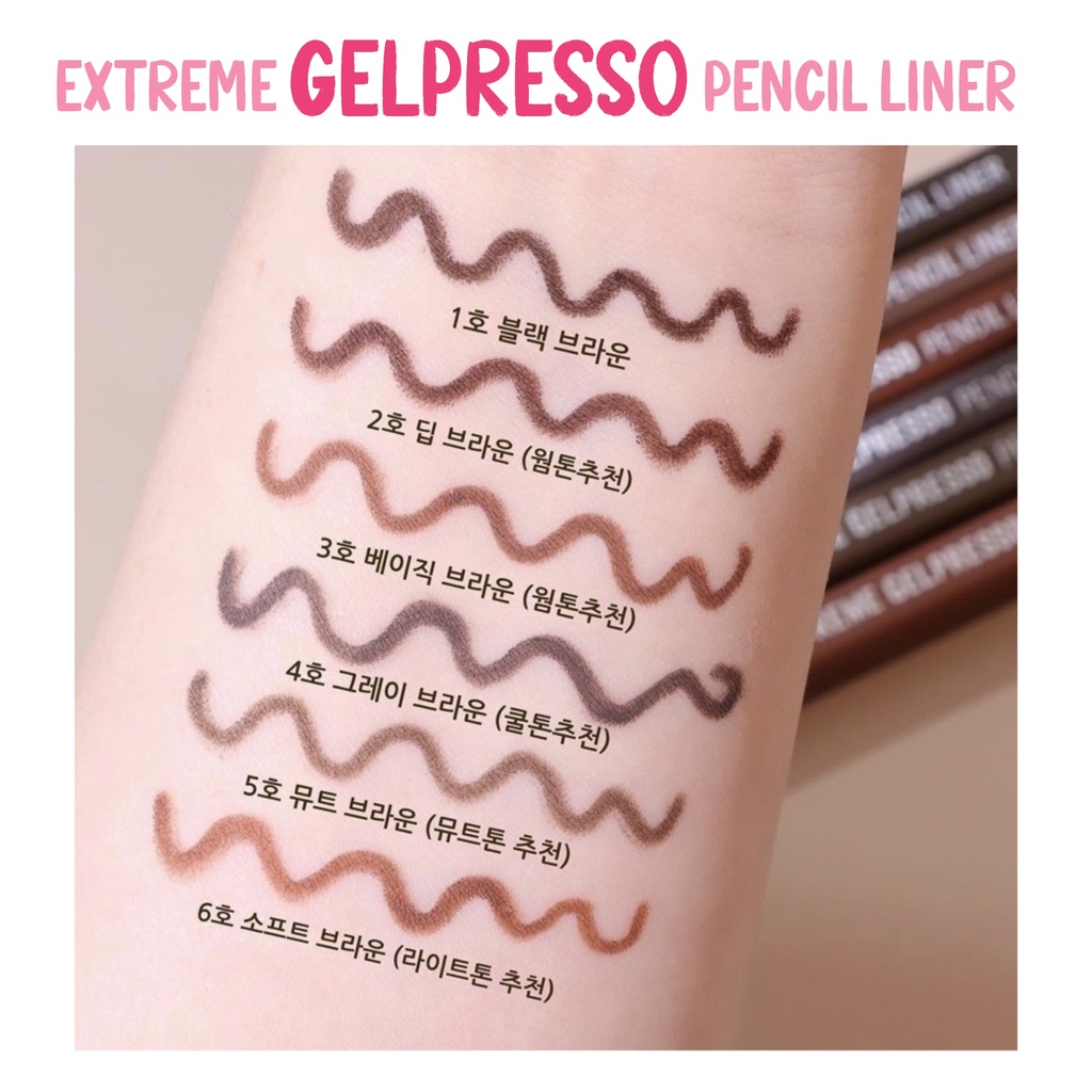 Kẻ mắt Clio Extreme Gelpresso Pencil Liner , Clio Sharp So Simple Pencil Liner , Clio Waterproof Brush Liner