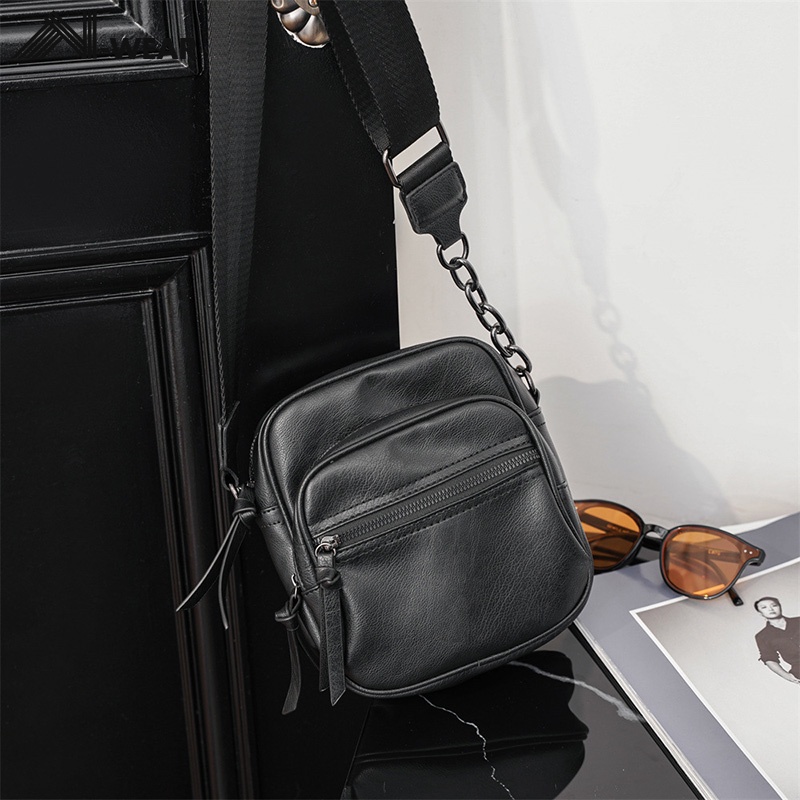 Túi đeo chéo mini nam cao cấp chống thấm nước, Túi da nam đeo chéo đi học, đi chơi, du lịch, dã ngoại TD1720