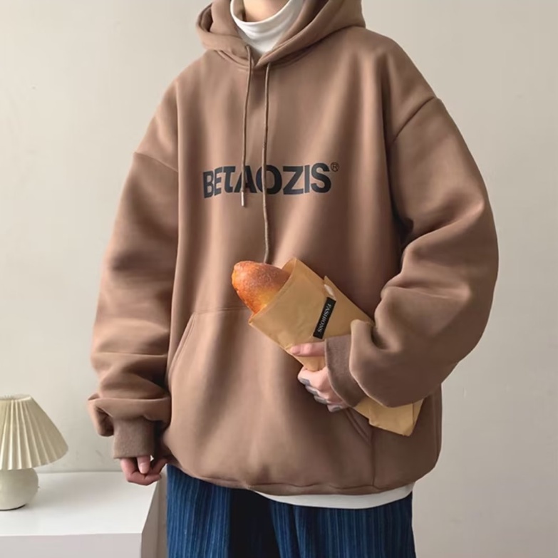 Áo hoodie In Chữ Thời Trang Hàn Quốc Cho Nam Nữ