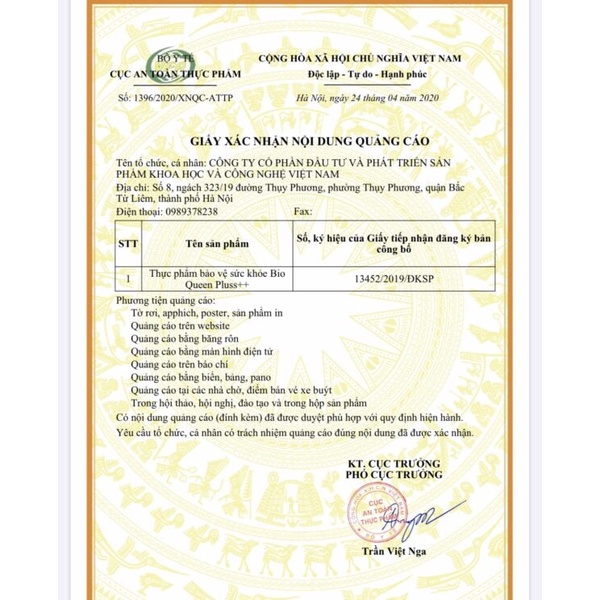 Bioqueen Pluss HỘP45 VIÊN tăng cường nội tiết tố nữ