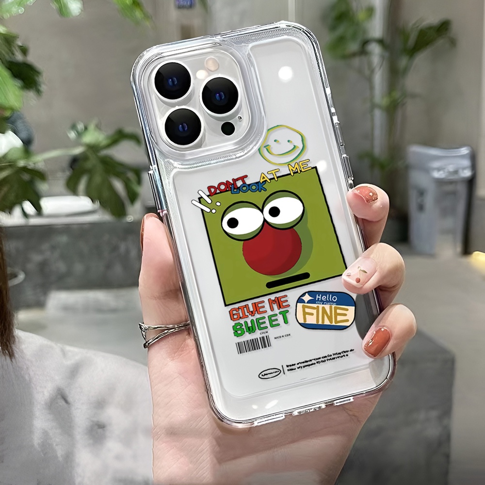 Ốp Điện Thoại Trong Suốt Họa Tiết Mũi Chú Hề Vui Nhộn Cho iphone 14ProMax 14Plus 13 11 12 7Plus X XR