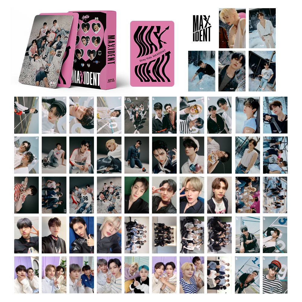 Straykids Album THE SOUND & MAXlDENT Photocard Stray Kids 2ND World Tour MANIAC & ODDINARY & Christmas Evel Lomo Card 54pcs/box