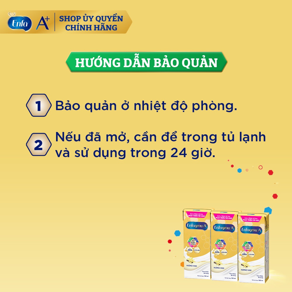 Sữa pha sẵn Enfagrow A+ 360° Brain DHA+ -Hộp 180ml