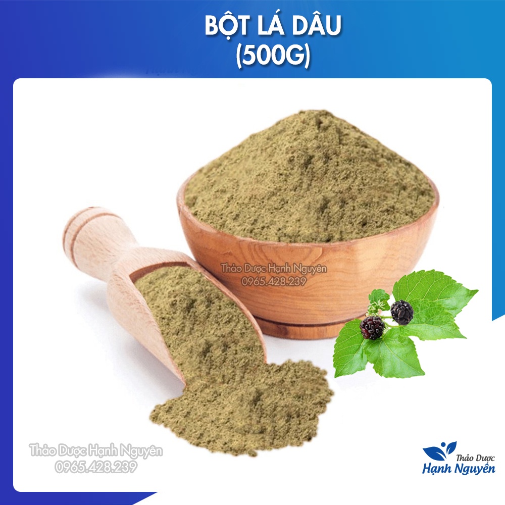 Bột lá dâu tằm nguyên chất 500g (Thanh nhiệt, giàu vitamin dưỡng da) - Thảo Dược Hạnh Nguyên