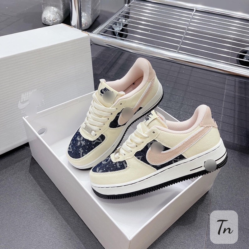 Giày thể thao vệt hồng, giày sneaker vệt hồng mẫu mới full size