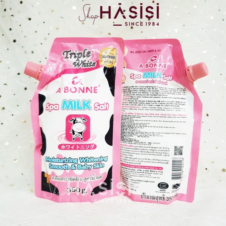 MUỐI TẨY TẾ BÀO CHẾT ABONNE - Spa Milk Salt 300~350g