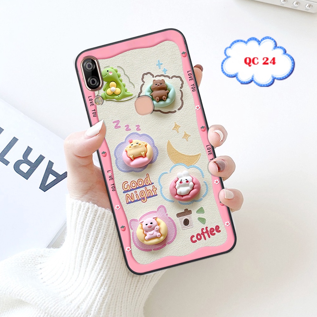 Ốp Vsmart Bee / Bee3 / Active1 / Active 1 Plus in hình Good Night Coffee Hiệu Ứng 3D siêu hót