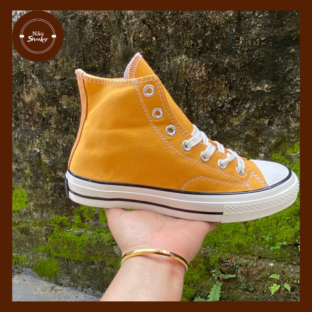 Giày Sneaker converse 1970s màu vàng cổ cao- Giày Classic Siêu Hot, Phong cách soft boy- Hàng loại đẹp