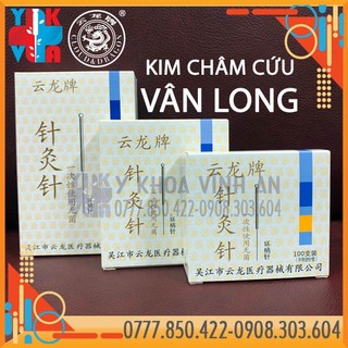 Kim Châm Cứu Vân Long Yunlong Acupunture Needle Hộp 100 Kim
