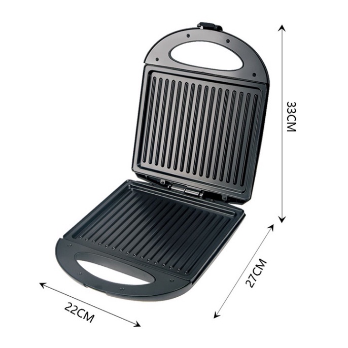 Máy nướng kẹp bánh mì đôi, nướng bbq HAEGER RAF