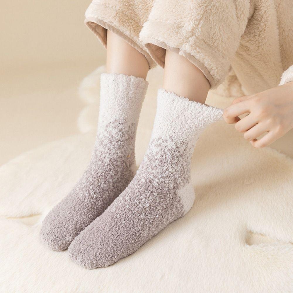 Vớ Ngủ Bằng Vải Nhung San Hô Thoải Mái Dễ Thương Cho Nữ