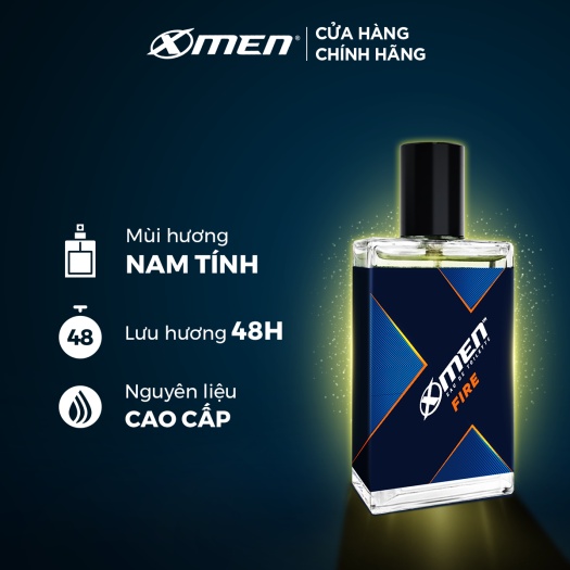 Nước Hoa Nam Xmen Cao Cấp EDT Fire / Wood 50ml Chính Hãng - X-Men Dạng Xịt Sang Trọng Khử Mùi Lưu Hương 48h Perfume Dezy