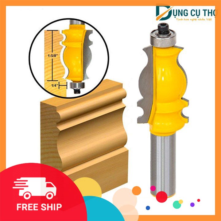 ⚒🛠⬆️ Mũi soi phào chỉ_ Mũi phay phào chỉ cánh tủ gỗ cốt 12.7mm ⚒🛠⬆️