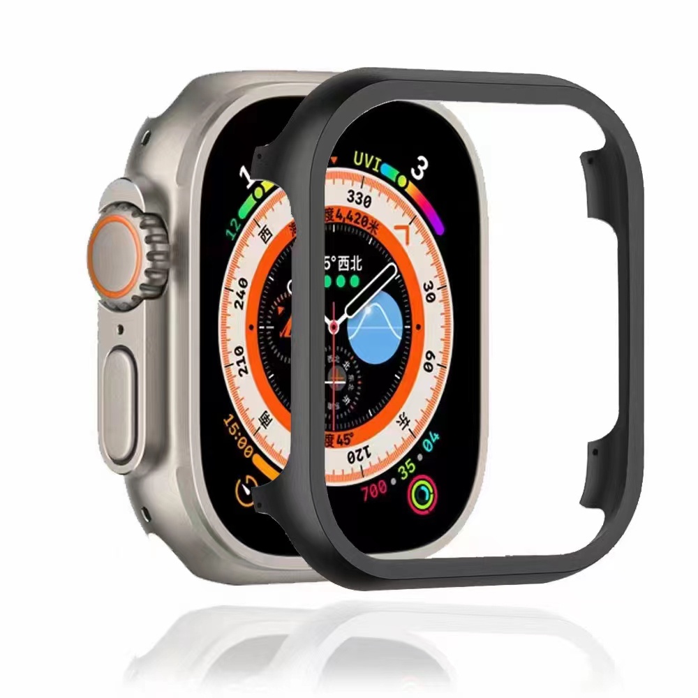 Khung Nhôm Bảo Vệ Chống Va Đập Cho Apple Watch Ultra 8 7 49mm 45mm 41mm IWatch Series 6 Se 5 4 3 38 40 42 44 mm