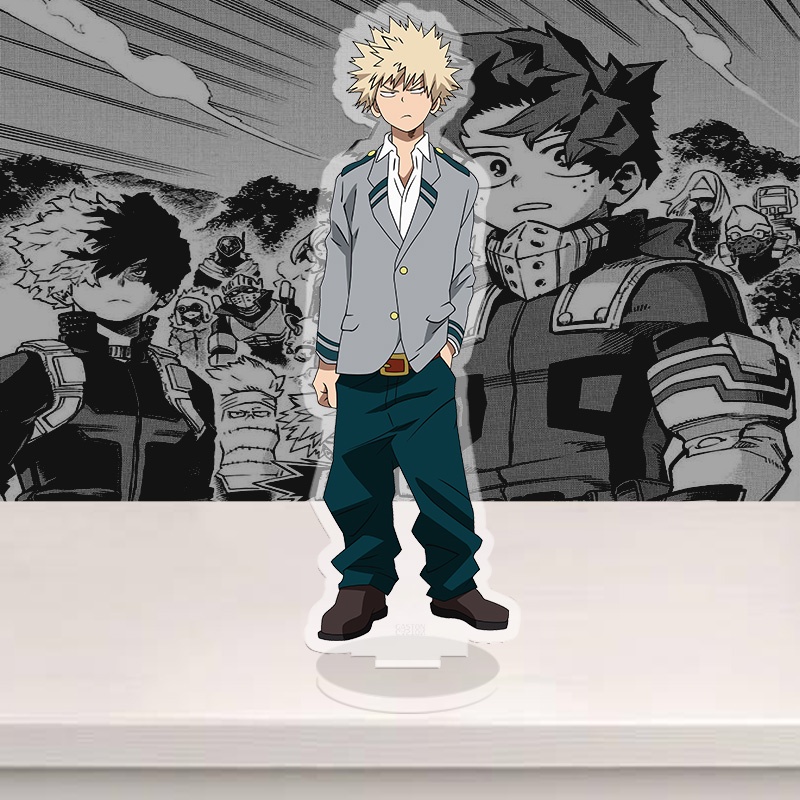 Standee My hero academia, anime Học viện siêu anh hùng, mô hình nhân vật Shoto, Bakugo, Midoriya
