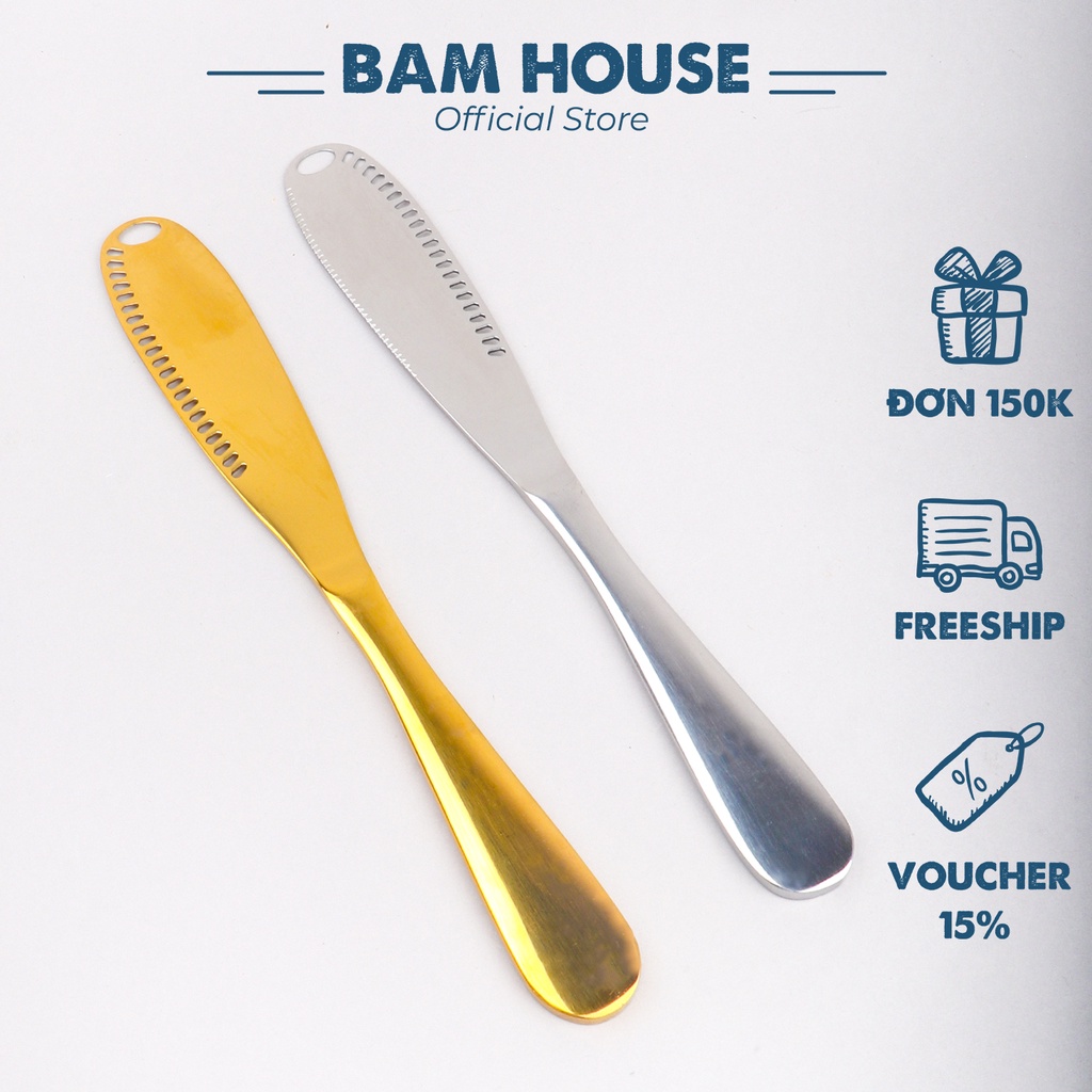 Dao phết bơ pate inox Bam House thiết kế sang trọng đa năng cao cấp DPB01