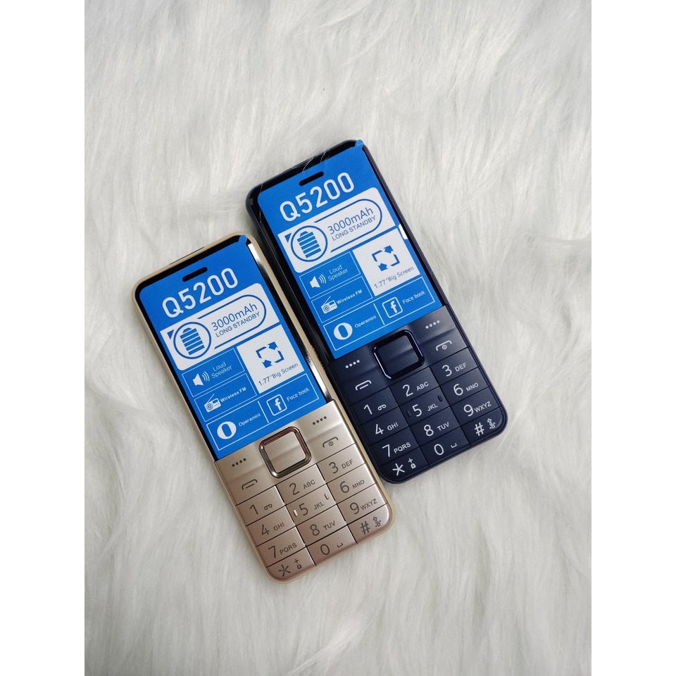Điện Thoại Nokia Q5200 2 sim phổ thông pin khủng đặc biệt có chắc năng nghi âm cuộc gọi FM pin MAH