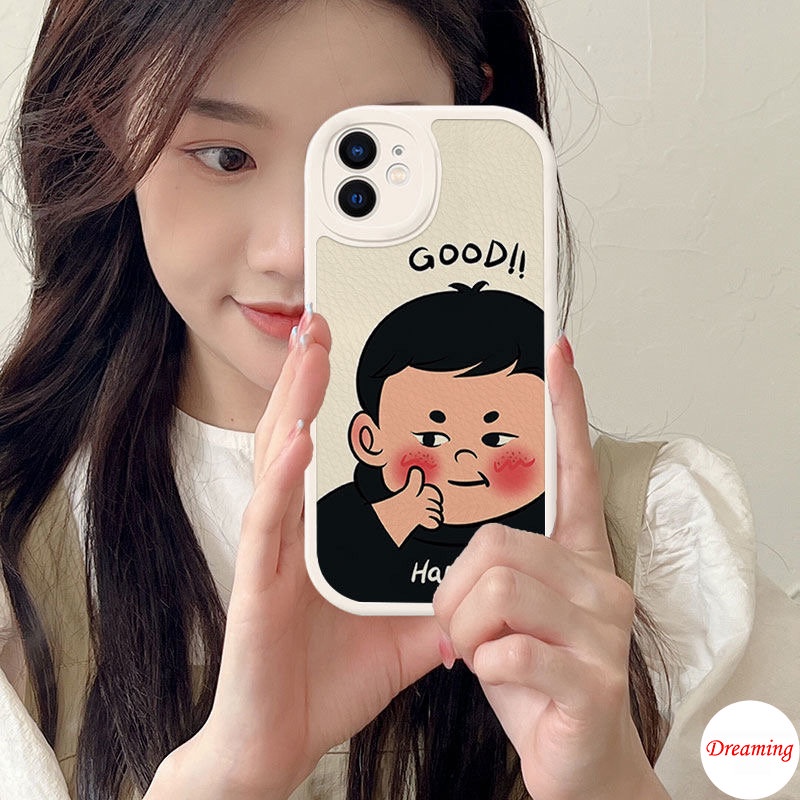 Ốp lưng điện thoại cho Redmi Note 11 11S 10 10S 9S 9 8 7 10C 10A 9C 9A 9T X3 NFC GT M3 Pro 5G 4G Oval Big Eye Soft Phone Case Motif Good Boy Nice Girl