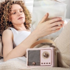 Loa Bluetooth HM 11 Plus kích thước lớn hơn bản HM11 ThườngKhông Dây Phong Cách Vintage Hỗ Trợ FM/AM/SW