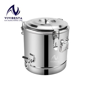 Thùng inox cách nhiệt có vòi đựng sữa đậu nành, thức uống nóng lạnh 50L