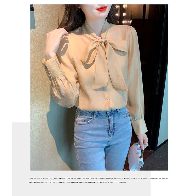 Áo Sơ Mi Chiffon Tay Dài Thời Trang Mùa Thu Dành Cho Nữ