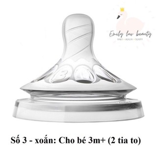 [CHÍNH HÃNG] Núm Ty Avent Natural SỐ 0 -> SỐ 5, Y CUT