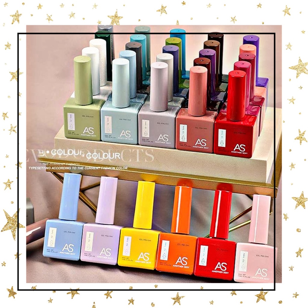 Sơn gel AS mẫu chai vuông 60 màu siêu hot  15ml