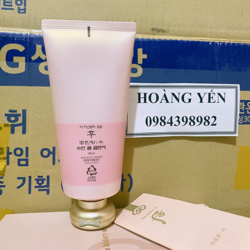 Sữa rửa mặt Whoo hồng - Gongjinhyang Soo Hydrating Foam Cleanser 18ml - date 2025