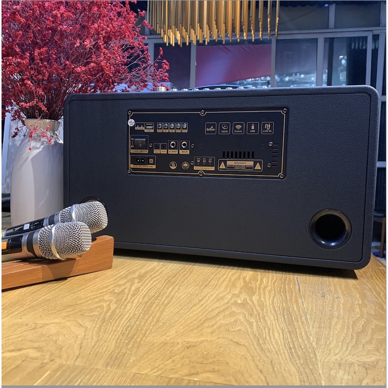 Loa karaoke xách thay Romax B-220 công suất 100W, Hàng chính hãng, bảo hành 12 tháng
