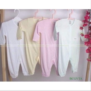 Body dài tay avaler vân tim trơn cho bé