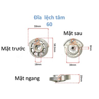 Đĩa lệch tâm máy rửa xe 55 - 60