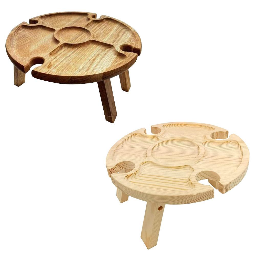 Giá Đỡ Ly Rượu Bằng Gỗ Có Thể Gấp Gọn Tiện Dụng Mang Theo Du Lịch Dã Ngoại