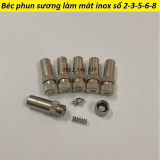 Béc phun sương inox số 2-3-4-6-8 tưới lan/rau/ hoa