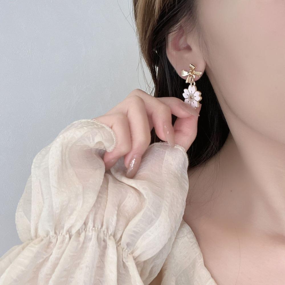 Bông Tai Dáng Dài Hình Thỏ / Hoa / Đám Mây / Mặt Trăng Dễ Thương Thời Trang Dự Tiệc