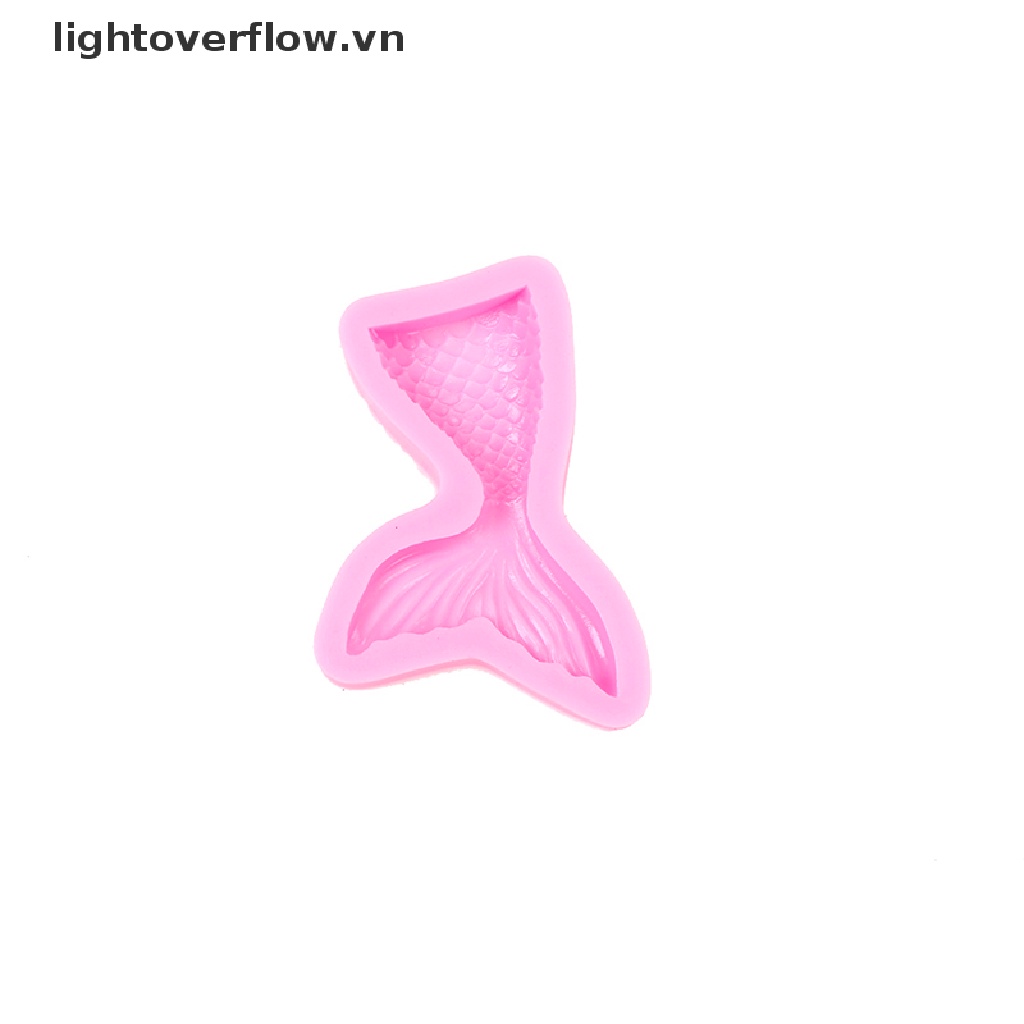 Khuôn Silicon Làm Bánh Kẹo Hình Đuôi Nàng Tiên Cá Trang Trí Giáng Sinh