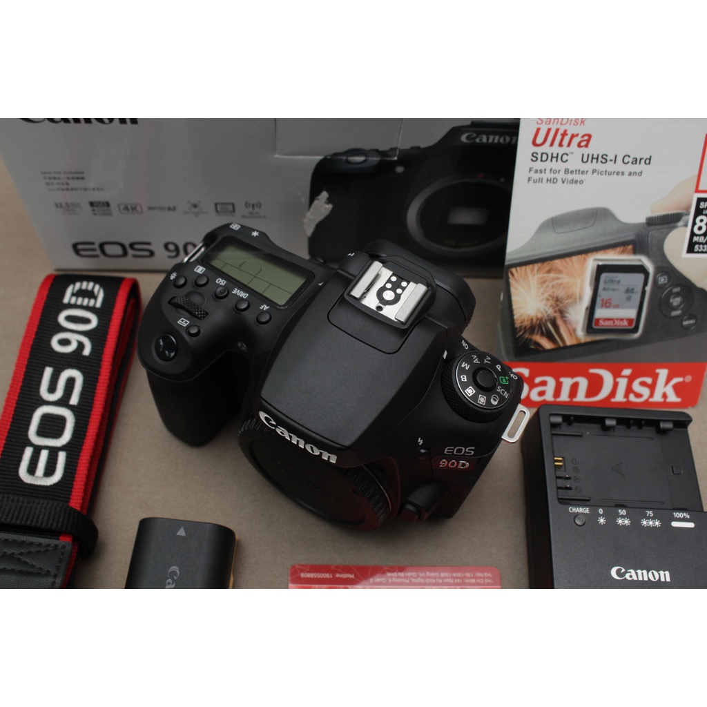 Máy ảnh Canon 90D fullbox như mới 98%