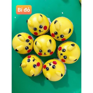 Bánh bao nhân ngọt các loại - 1 cái 80gam Tạo hình Pikachu