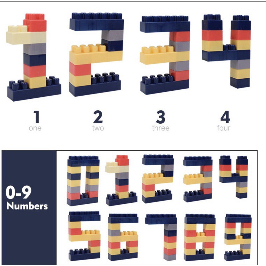 Bộ Đồ chơi xếp hình 520 chi tiết phát triển trí tuệ cho bé