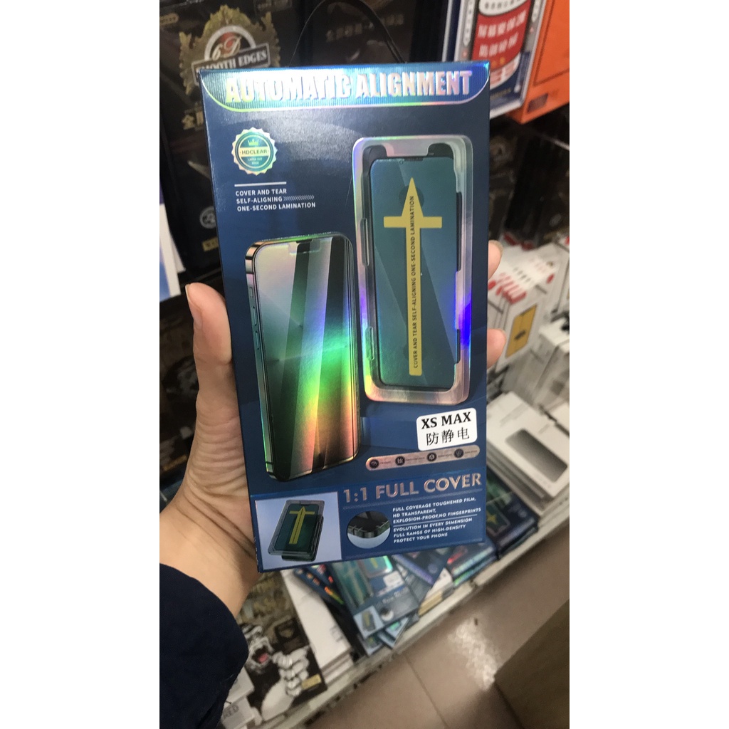 Kính cường lực tự dán iphone cao cấp Blue Arrow dành từ x/xsmax/11/11promax/12/12promax/13/13pro max