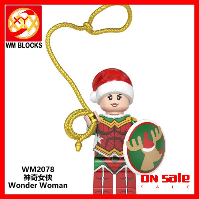 Mô Hình Đồ Chơi Lego Mini Chủ Đề Giáng Sinh Siêu Anh Hùng Người Dơi Người Sắt Deadpool Thanos