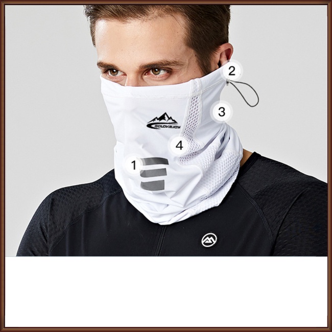 Khẩu Trang Chống Gió Chống Bụi Thoáng Khí Bằng Lụa Lạnh