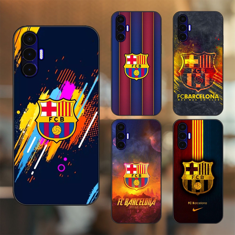 Ốp lưng Tecno Pova 3 viền đen in hình Barcelona Barca