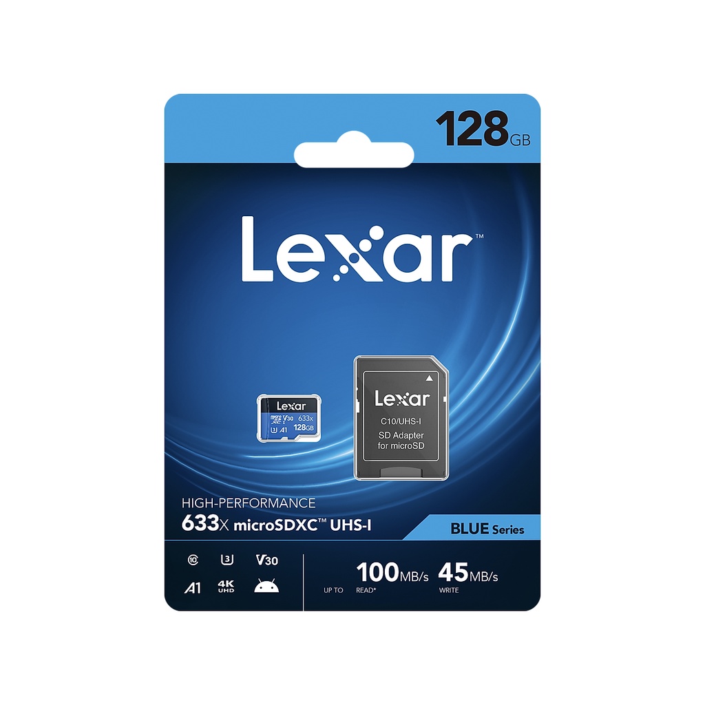 Thẻ nhớ Micro SD 128GB Lexar MICRO 633X Tốc Độ 100mb/s - Hàng Chính Hãng