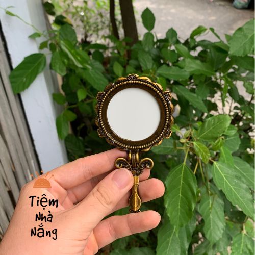 Phôi Gương Thêu Cầm Tay Vintage